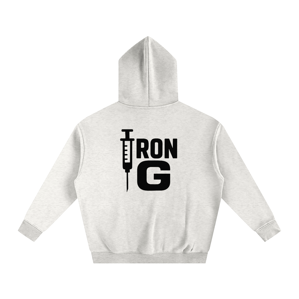 I AM STEROIDS Oversize Hoodie, black letters