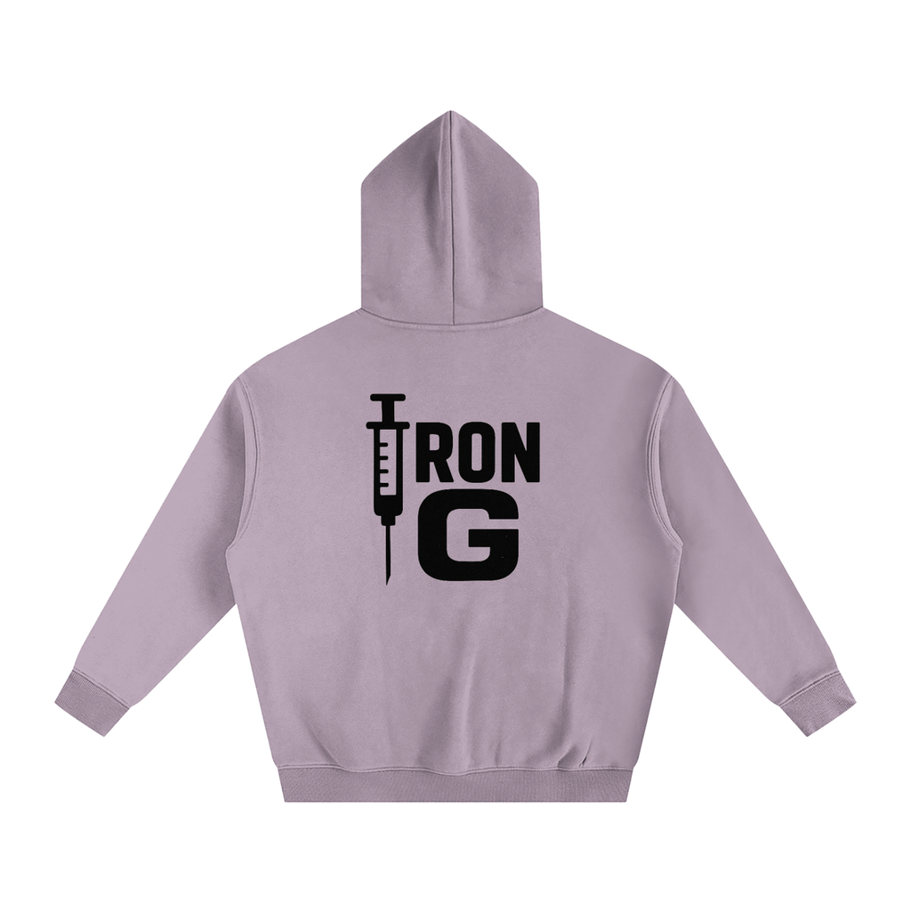 I AM STEROIDS Oversize Hoodie, black letters