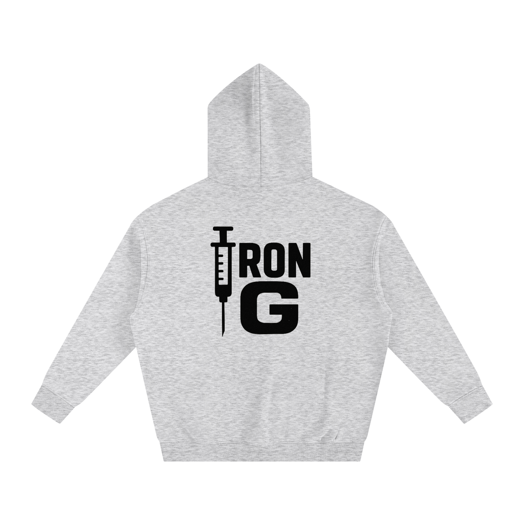 I AM STEROIDS Oversize Hoodie, black letters