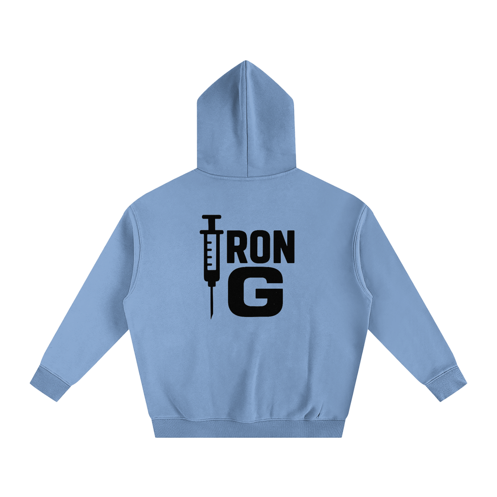I AM STEROIDS Oversize Hoodie, black letters